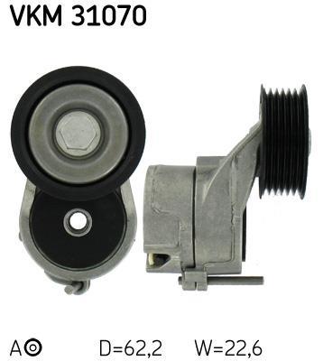 Polea tensora, correa auxiliar servicios SKF ref. VKM 31070